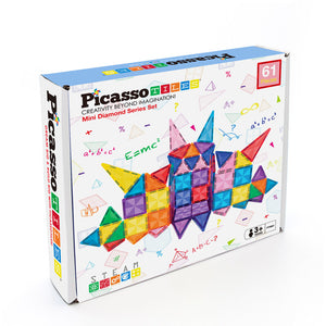 Picasso Mini Diamond 61 Piece Magnetic Tiles
