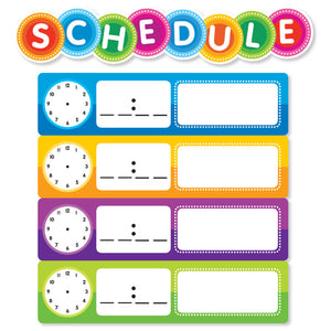 Color Your Classroom Schedule Mini Bulletin Board Set
