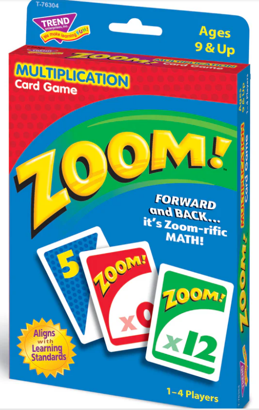 Zoom Multiplication Card Game