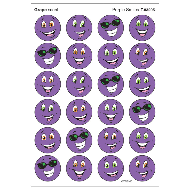 Stinky Stickers Purple Smiles Grape