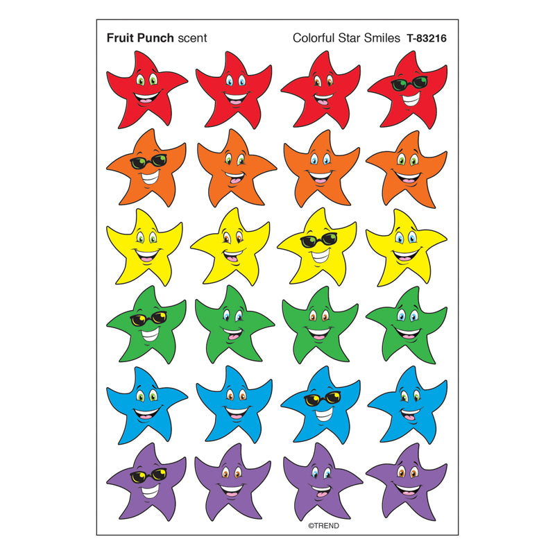 Stinky Stickers Colorful Star Smiles