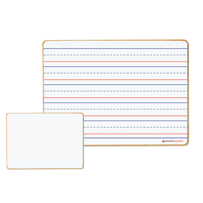 Magnetic Dry Erase Boards Lined and Blank -Double Sided - single