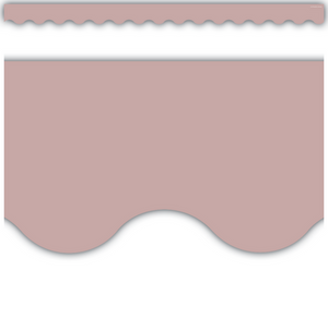 Light Mauve Scalloped Border Trim