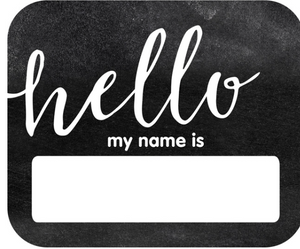 Hello Name Tags