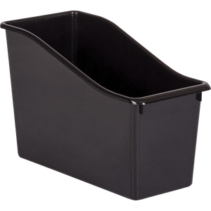 Black Plastic Book Bin