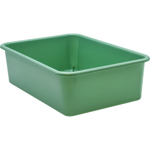 Eucalyptus Green Large Plastic Storage Bin