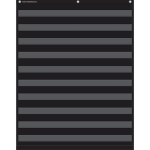 Black 10 Pocket Chart
