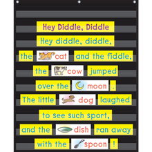 Load image into Gallery viewer, Black 10 Pocket Chart
