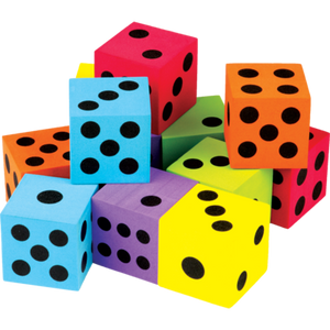 Colorful Foam Large Dice