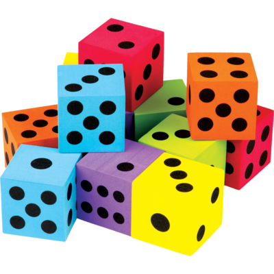 Colorful Foam Large Dice