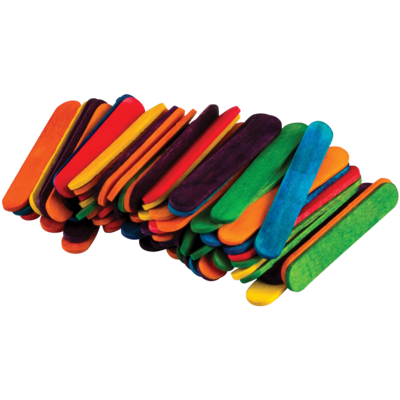 STEM Basics Multicolor Mini Craft Sticks