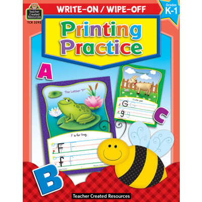 Write On Wipe Off Printing Practice Book