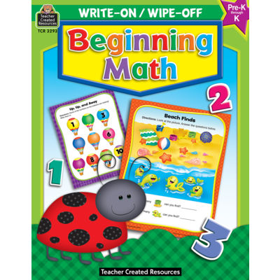 Write On Wipe Off Beginning Math Book