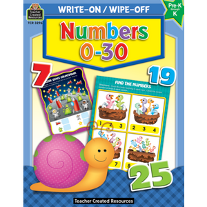Write On Wipe Off Numbers 0-30 Book