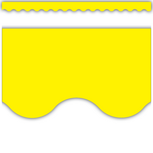 Yellow Scalloped Border Trim
