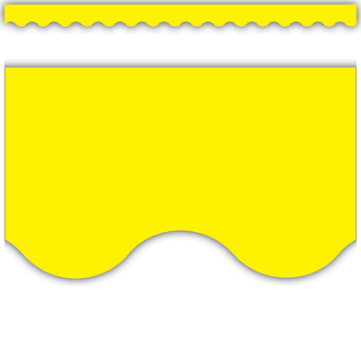 Yellow Scalloped Border Trim