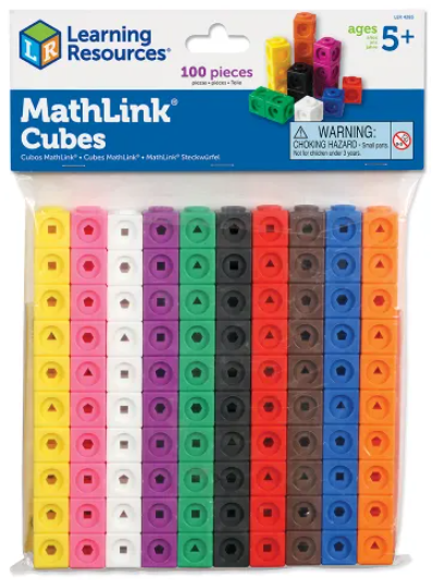Math Link Cubes (Set of 100)