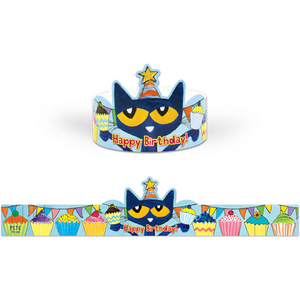 Pete the Cat Birthday Crowns