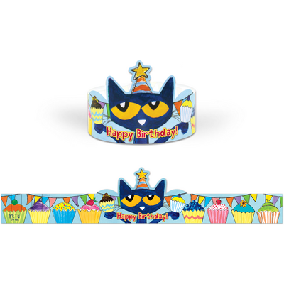 Pete the Cat Birthday Crowns