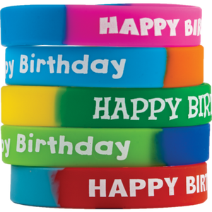 Fancy Happy Birthday Wristbands