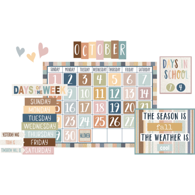 Everyone is Welcome Calendar Bulletin Board Set