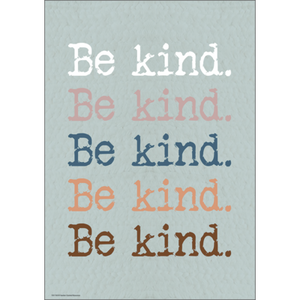 Be Kind Be Kind Be Kind Positive Poster