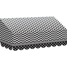 Load image into Gallery viewer, B/W Chevrons &amp; Dots Awning

