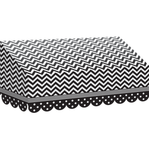 B/W Chevrons & Dots Awning