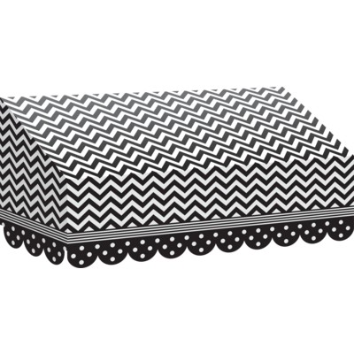 B/W Chevrons & Dots Awning