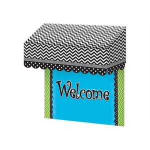 B/W Chevrons & Dots Awning