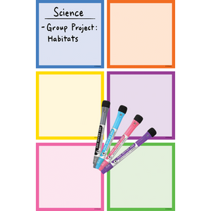 Colorful Dry Erase Magnetic Square Notes