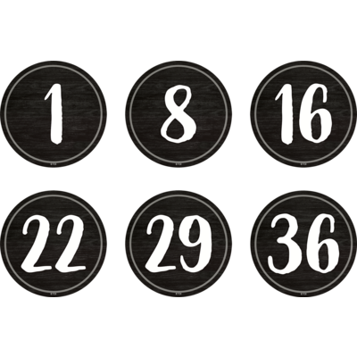 Spot On Floor Markers Modern Farmhouse Numbers 1-36 - 4