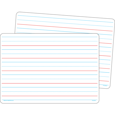 Double Sided Writing Dry Erase Boards - Set of 10