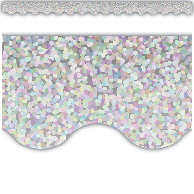 Silver Sparkle Border Trim