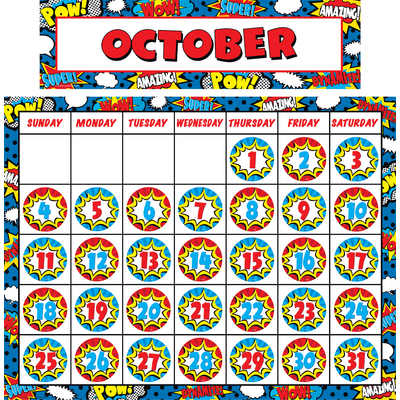 Superhero Calendar Set