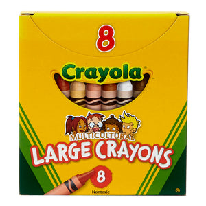 Crayola Multicultural Large Crayons 8 pack