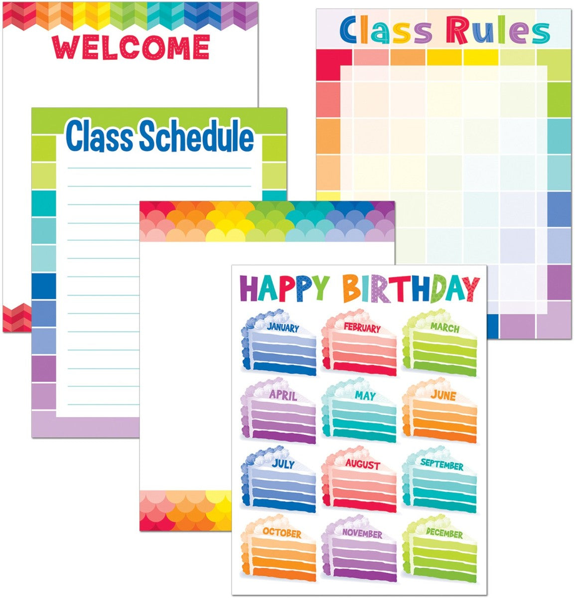 Painted Palette Classroom Essentials Chart Pack The Learning World