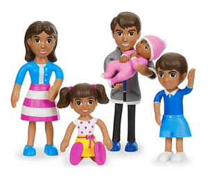 Pose and Play Dolls Hispanic Family