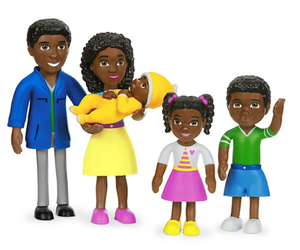 Pose and Play Dolls African American Family
