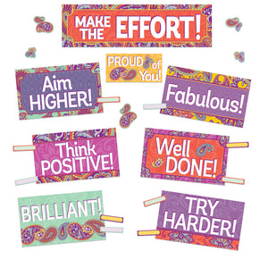 Paisley Class Management Mini Bulltin Board Set