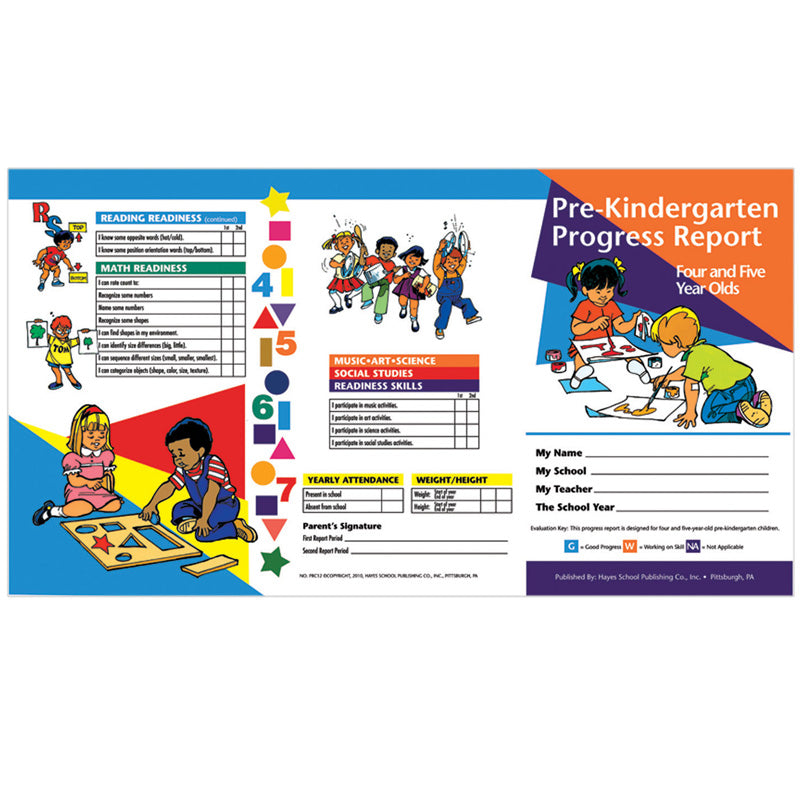 Progress Report for 4 Year olds