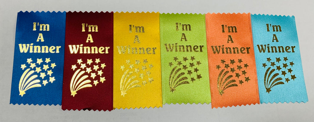 I'm a Winner Ribbons - short