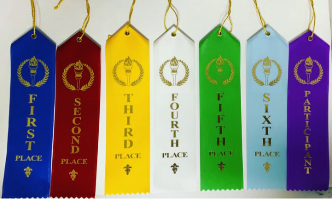 Sports Placement Tagged Ribbons Bulk 50 ribbons – The Learning World