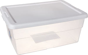 Sterlite Clear 16 qt container with lid