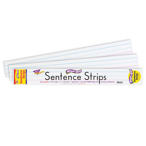 Wipe Off Sentence Strips