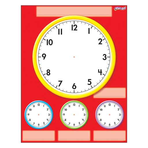Wipe off Clock Poster