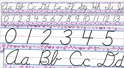 Modern Cursive Alphabet and Numbers 0-30 BB Set