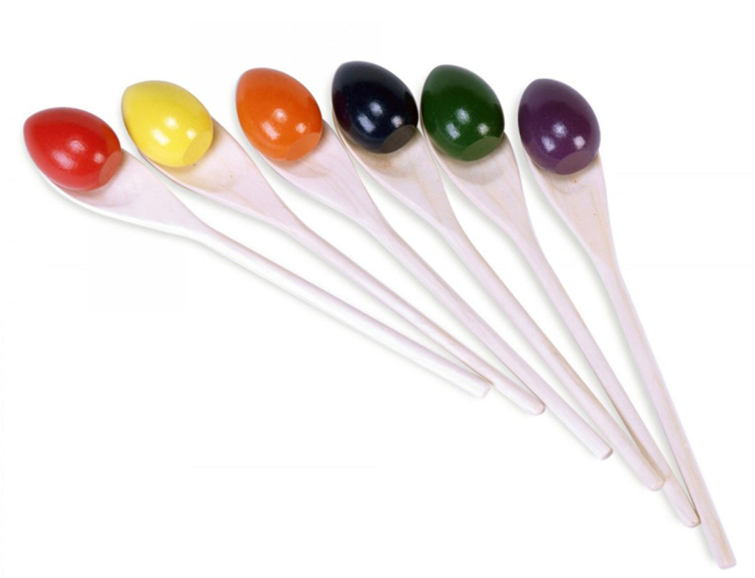 Rainbow Egg and Spoon Single Set