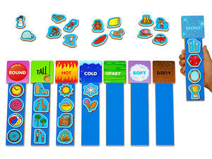 Magnetic Language Learning Rods Descriptive Words