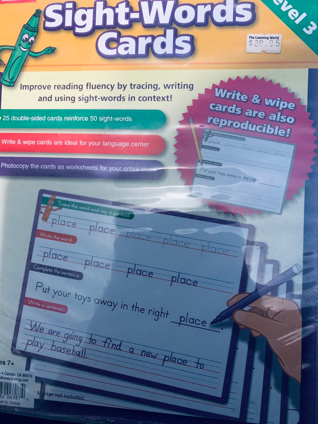 Sight Word Cards Level 3